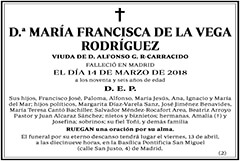 María Francisca de la Vega Rodríguez